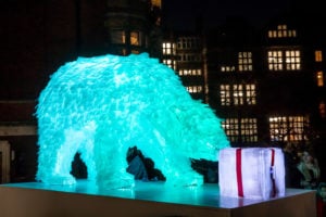 The polar bear gift in London