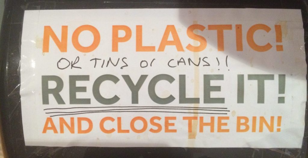 westminster recycling example signs
